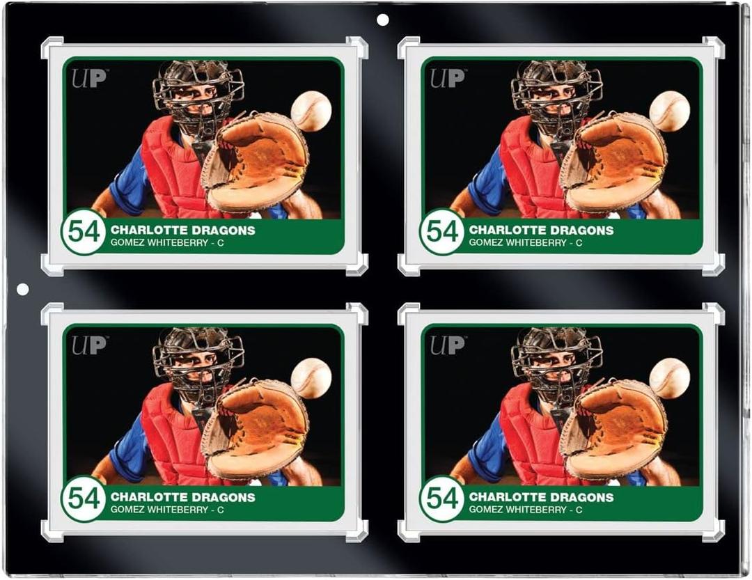 Ultra Pro 130PT 4-Card Black Border UV ONE-Touch Magnetic Holder