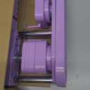 Square Magnet Button Maker Press Machine with 100 Sets Square Badge Making Supplies 2'' x 2'', Custom Fridge Badges  Ideal for Parties, Events, Business, School (Purple)