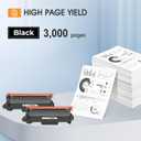 TN830XL TN830 TN 830XL 830 Toner for Brother Printer DCP-L2640DW HL-L2460DW Replacement for Brother TN830 XL/V/R 830 XL TN-830XL Cartridge MFC-L2820DW HL-L2405W HL-L2400D HL-L2480DW Black High Yield