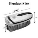 QKWL 1Pcs Carpet and Interior Decoration Cleaning BrushUpholstery BrushCarpet ScrubberTPR Material with Hand Feel and Wear-Resistant Bristles Designed with Composite Ergonomics (Gray)