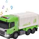 Official Licensed Scania Recycling Garbage Truck Toy Kids Garbage Truck Friction Powered Recycling Truck Toy Recycling Truck with Light and Sounds Boys & Girls Gifts