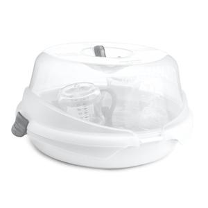 Munchkin Steam Microwave Bottle Sterilizer, White (1 Count (Pack of 1))