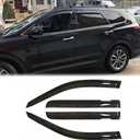 94534 Sunproof Waterproof Side Window Wind Deflector, 4pcs Protective Replacements Rain Guards Set, Window Visor fit for 2013-2018 Hyundai Santa Fe (Excludes XL Model)