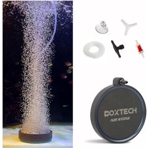 UPETTOOLS Aquarium Nano Air Stones Set, 3.2 Inch Fish Tank Bubbler High Dissolved Oxygen Aerator Stone Aquarium Oxygen Diffuser Bubble Release for Fish Tank Aquarium and Hydroponic (No Air Pump)