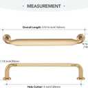 HOME EDIT 10 Pack 5 Inch Champagne Bronze Cabinet Handles Solid Zinc Alloy Pulls for Kitchen, Bathroom, Dresser & Closet Cabinets Hardware