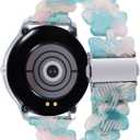 BINLUN Resin Watch Band Butterfly Design 12mm 14mm 16mm 17mm 18mm 20mm 22mm Quick Release Lightweight Replacement Band Dressy Watch Bracelet for Smartwatch