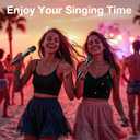 Wireless Microphone,Professional Dual Handheld Cordless Dynamic Mic System with Rechargeable Receiver,Karaoke Microphone Set for Singing, Karaoke, Wedding, DJ, Party, Speech,Church,Class Use,PA System