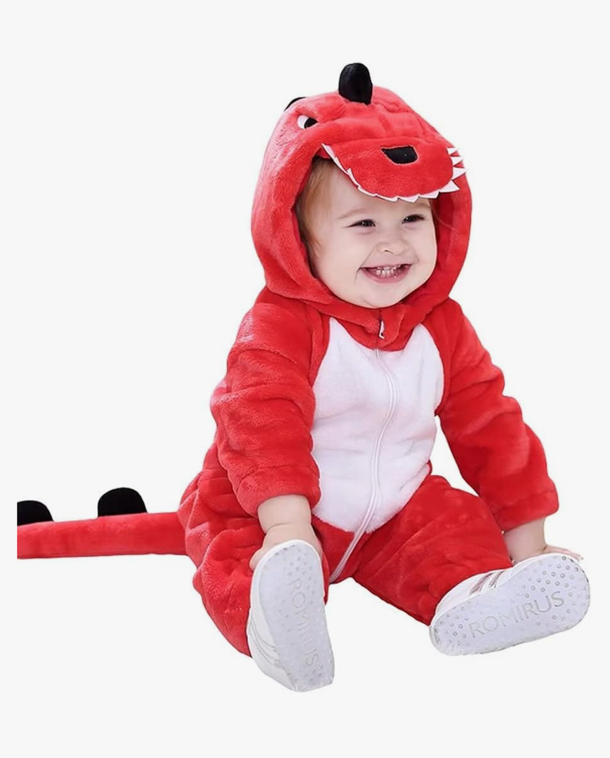 Halloween Baby Green Dinosaur Costumes Toddler Outfit Infants Cosplay Romper 3-9 Months