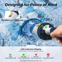 Handheld Pool Vacuum, JESIMAIK Rechargeable Pool Vacuum Cleaner with 18.5 GPM, 60 Min Runtime, Telescopic Pole, Ideal Cordless Pool Vacuum for Above Ground Pool, Inground Pool, Spas, Hot Tubs