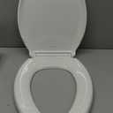 KOHLER 4636-RL-0 Cachet ReadyLatch Elongated Toilet Seat, Quiet-Close Lid, Contoured Seat, Grip-Tight Bumpers and Installation Hardware, White, 18.04"L x 14.18"W