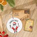 2 x Funny Christmas Ornaments, Santa Ornament, Naughty Christmas Ornaments, Santa Says Six Seven Meme 67 Ornament, Trending Christmas Decor 2025, Viral Holiday Tree Decoration Gifts for Teens Women Men (Nelxi-266)