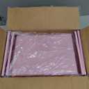 LEKETREE Dual Monitor Stand Riser with Drawer, Desk Organizer and Accessories, Pink Monitor Stand for Desk, Desktop Stand for Computer, Laptop, TV and More (Pink)