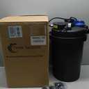 Three seconds Bio Pressure Pond Filter with 13W Cleaning Light, 1840GPH/7000L Koi Pond Filter, Pond Filters for Outdoor Ponds Ornamental Pond up to 2000 Gallons or Fish Pond up to 1000 Gallons