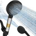 SR SUN RISE NSF Certified Filtered Shower Head with Handheld for Hard Water to Remove Chlorine High Pressure 9-Spray Setting (with Power Wash) Anti-Clog Nozzles(1 Filter, Matte Black)