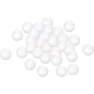 Uxcell 25Pcs 1.5" White Polystyrene Foam Balls Smooth Round Solid Ball for Crafts, Art, DIY, Household, Party Decorations