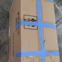 Efomao Big and Tall Office Chair with Footrest - Breathable Mesh Executive Chair, Heavy Duty Computer Desk Chair for Home Office, Ergonomic Lumbar Support & Reclining Mesh Gaming Chair, Bluegrey