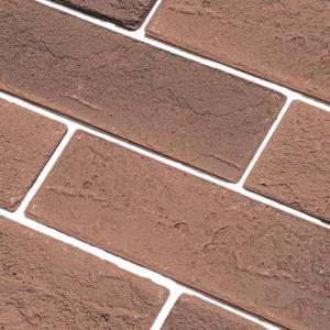 100 Vintage Brown/Red Faux Brick Wall Tiles, 3D Thin Brick Veneers for Bedroom, Bathroom, Kitchen, Fireplace and Fence Wall Panels (14.2 sq ft) (100 Pieces, 8.66"x2.36"x0.15")