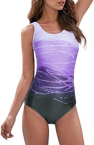 American Trends One Piece Swimsuit Women Criss Cross Back Color Block Print Bathing Suits Athletic Modest Swimwear XL American Trends One Piece Swimsuit Women Criss Cross Back Color Block Print Bathing Suits Athletic Modest Swimwear XL