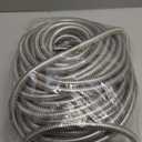 Garden Hose 100FT Stainless Steel Water Hose with 10 Functions Adjustable Spray Nozzle, Heavy-Duty Metal Garden Hose Flexible Durable No-Tangle & Kink Leak Dog Proof Hose for Yard Lawn(Orange)