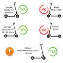 ELKATECH | Gotrax Wheel replacement and Xiaomi M365 electric Scooter | Solid Tire with hub and Brake-Disc | Honeycomb Wheel Compatible Mijia1s gotrax gxl V2/gotrax XR and 8,5 inch