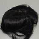 Hair Toppers for Women Real Human Hair, 360 3D Human with Thinning Upgrade Middle Part Clip in Bangs Topper Hair Pieces for Women Daily(Black, 14 Inch-3D-Side)