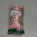 YARN & INK Women's 1950s Pinup Tops, Rockabilly Vintage Blouse Medium Sleeves Sweetheart V-Neck Shirt (X-Large, Red Ginham)