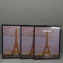 upsimples 11x14 Picture Frame Set of 3, Made of High Definition Glass for 11 x 14, Wall Display Thin Border Photo Frames for Home Dcor, Black