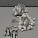 Globe String Lights Battery Operated Warm White Water proof 2 Pack 19.7FT 40 LED Globe Fairy String Light 8 Modes with Remote Control , for Home, Party, Christmas, Wedding, Garden Decoration