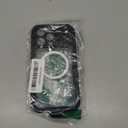 Lanhiem Magnetic for iPhone 15 Pro Max Case, IP68 Waterproof Dustproof Case, [Compatible with Magsafe] [Built-in Screen Protector] Full Body Heavy Duty Rugged Phone Cover 6.7 inch, Black/Clear