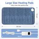 NBKLS Heating Pads for Back Neck Shoulder Pain, Electric Heating Pad Auto Shut Off, Fast Heat, Large Heating Pad Christmas Gift for Women Men, Birthday Gifts for Mom Dad (Blue)