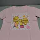 100 Days of School Shirt for Kindergarten Teacher: Bow Pencil Shirts,Teacher Appreciation Short Sleeve Shirts, Pink 3T