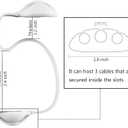 Cable Holder - Cord Organizer - Cable Management Clips - Wire Holder System -3 Packs Multipurpose Cable Clips for Phone Chargers, USB Cables - Home, Office, Nightstand, Desk Organizer