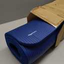 Amazon Basics 1/ 2 Inch Extra Thick Exercise Yoga Mat with Carrying Strap for Home Workouts and Fitness, Non-Slip, Cushioned Support, 74" x 24" x 0.5", Blue