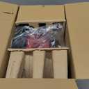 TLGREEN 6 Quart Popcorn Machine - 24 Cups, Stir Crazy Popcorn Popper Machine, Electric Hot Oil Popcorn Maker Machine, with Nonstick Plate & Stirring Rod, Large Lid as Serving Bowl and 2 Measuring Cups (Red)