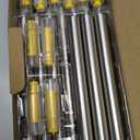 Eyrosa Solar Outdoor Lights, 10 Pack Waterproof Stainless Steel Solar Stake Lights for Pathway Garden Yard Path Walkway Driveway Lawn Patio Outside Decor, Cool White