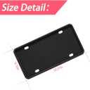 Car License Plate Frame, 2 PCS Anti-Theft Universal Silicone License Plate Frame for Cars, SUVs, Vehicles, Rustproof License Plate Frame, Auto Accessories for Men & Women (Black)