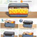 Electric Lunch Box Food Heater, New 100W Portable Food Warmer, Heated Lunch Box for Adults Car/Home with 1.8L Removable Stainless Steel Container, Christmas White Elephant Gifts, 12V/24V/110V/220V