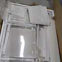 VENNQD Corner Desk with 6 Drawers Shelves for Small Space Computer Desk with Power Outlets,Gaming Desk with Printer Monitor Stand Storage for Home Office Workstation Writing Table (White, 31.5)