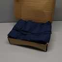 Amazon Basics Lightweight Super Soft Easy Care Microfiber 4 Piece Bed Sheets Set with 14-Inch Deep Pockets, Queen, Navy Blue, Solid