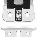 Andis T-Blade Replacement for T-Outliner, GTO, GO, and SLS Trimmers - Close Cutting, Zero Gapped, Silver