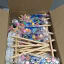 16 Pack 8x10 Inch Canvas and Easel Set, 16 Canvas for Painting with 16 Easels, 16 Acrylic Paint Set, 32 Paint Brushes, 16 Palletes, Bulk Painting Kits for Adults Students Beginners