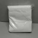 Amazon Basics Lightweight Wrinkle-Resistant Microfiber 3 Piece Duvet Cover Set with Zipper Closure, Full/Queen, Bright White