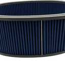 1 PC SHLPDFM Blue 14" X 5"Air Filter Element Round High Flow Washable & Reusable Round Air Filter Element Replacement Fits for Buick, Chevrolet, GMC, Ford, Mopar, Oldsmobile, Pontiac