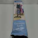 Whitmor Adjustable 2-Rod Garment Rack - Rolling Clothes Organizer - Black