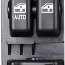 Master Power Window Switch Driver Side for 1999-2000-2001-2002 Chevy Silverado & GMC Sierra 1500 2500 3500 Door Lock Switch Control, 15047637-19259957-15753934-15054161-19259958-901118, Black
