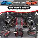 Engine Cover Trim Compatible with Corvette C8 2020-2025 Engine Bay Protection Panel Cover Trim Accessories Covers Left and Right Edges (Red Color)