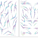 Temporary Patterns Tattoos, Realistic Tattoos Sticker Korean pop Marks Patterns Designs, Suitable for Cosplay, Halloween and Party Makeup (Colorful) Pack Of 10