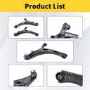 Front Lower Control Arm Compatible With Subaru Legacy Outback All Trim Levels 2010-2014 522-831 522-832