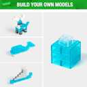 MANNIDOO 360 Pieces Building Bricks, Classic Basic Flats Parts and Pieces - 2x4 Brick x200 and 2x2 Brick x160, Moc Building Bulks Compatible with All Major Brands, Clear Blue