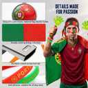 2026 World Cup Fan Accessories Kit, 7 PCS World Soccer Sport Cup Gear Set, World Cup Merchandise for Soccer Party Decorations, Stadium Events, Watch Party, Home Cheering